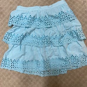BCBG Dinah eyelet tiered skirt Sz Small